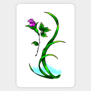 Cute Flower Tattoo Design Art Magnet